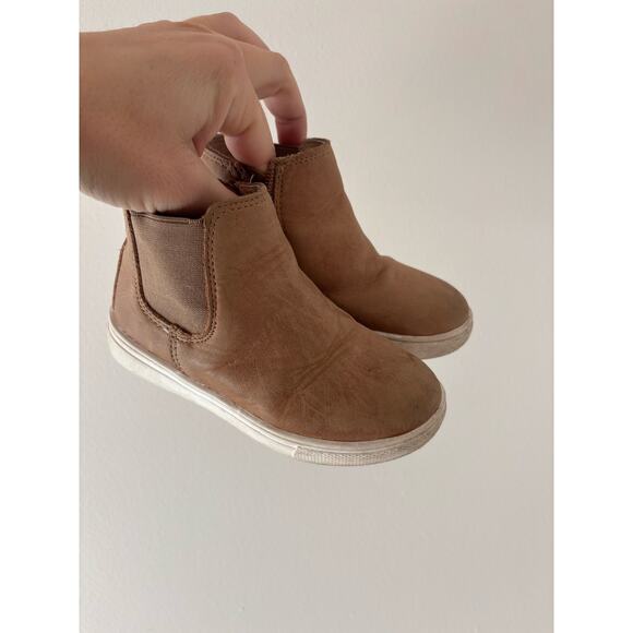 Consciously Baby Toddler Leather Boots Sz 7 - Picture 2 of 5